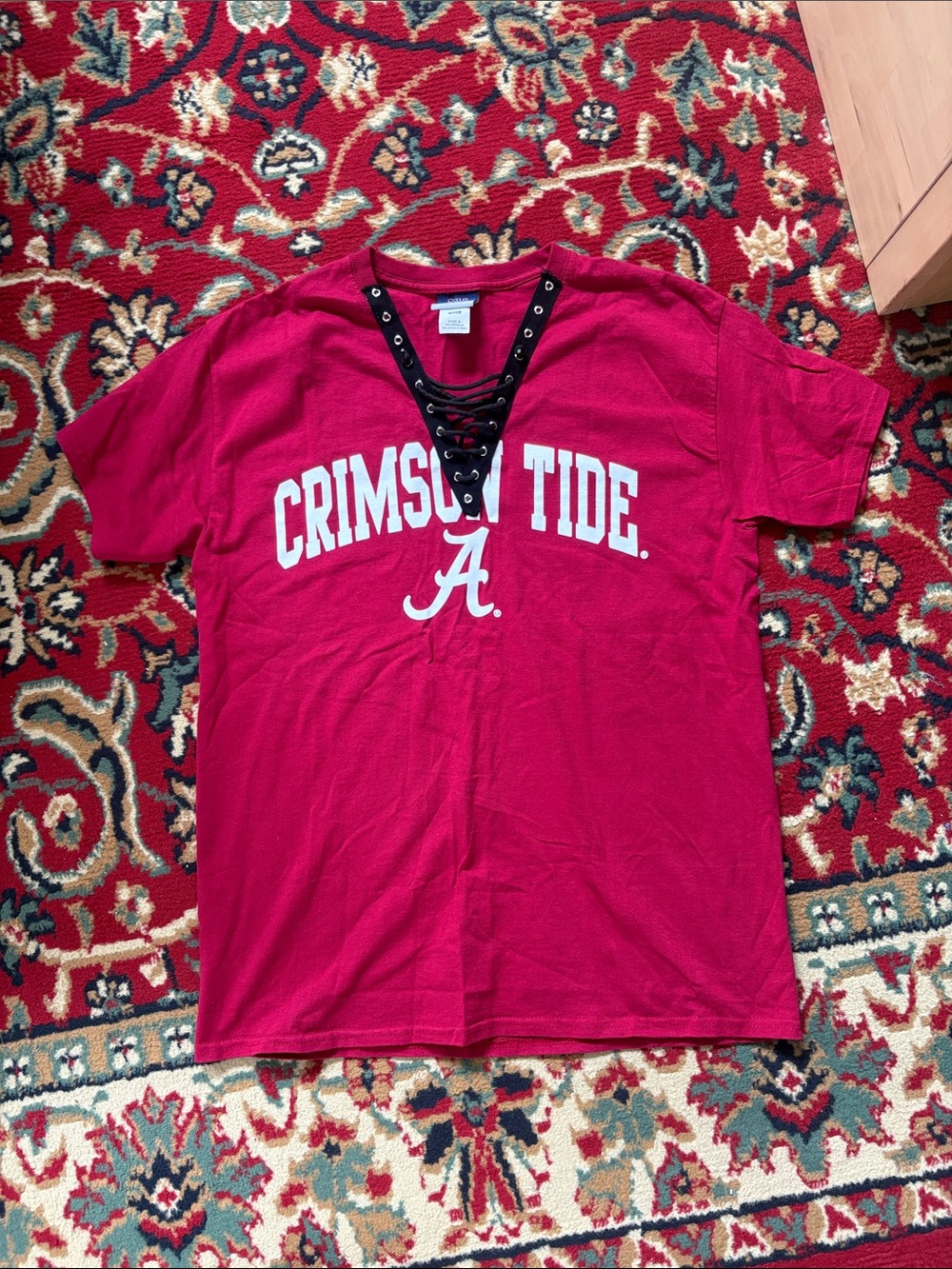 NWOT Alabama Crimson Tide Lace-Up Shirt